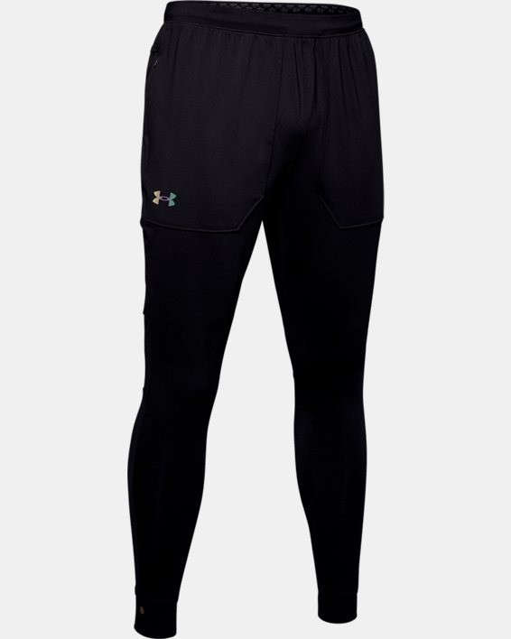 Men's UA RUSH™ Fitted Pants in Black image number 3